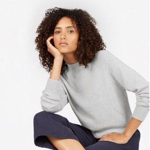 Cotton Mockneck Crop Sweater